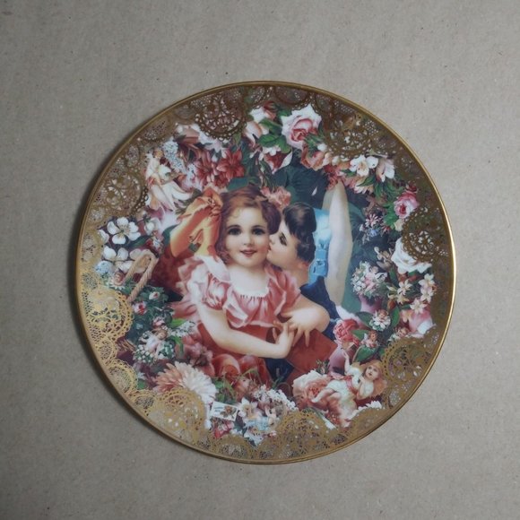 Romantic Victorian Keepsakes Dearest Kiss By John Grossman - Picture 1 of 6